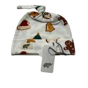 Infant Knotted Hats Set of 3 Origami Crane Print Soft Cotton Beanies NWT